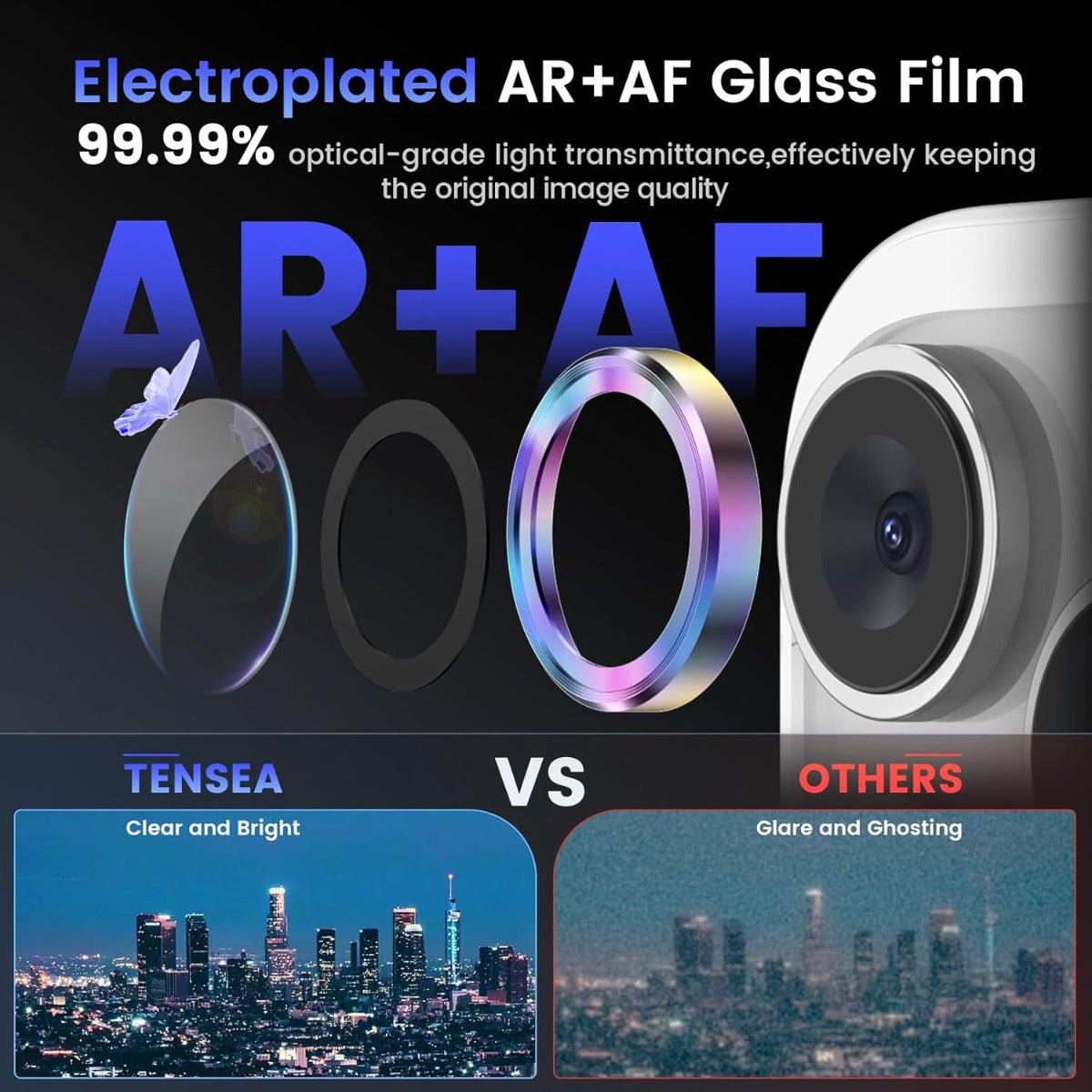 iPhone 16 / 16 Plus / 17 LITO C2 AR+AF Aluminum Camera Glass - Prism