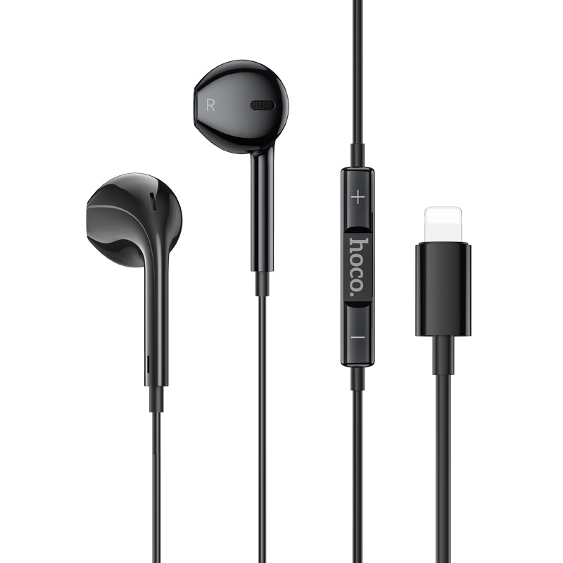 Hoco M111 Plug And Play Primero Digital Lightning Handsfree - Black