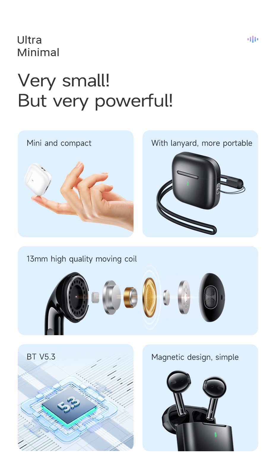 Hoco EW53 Lucky True Wireless Earphones - Black