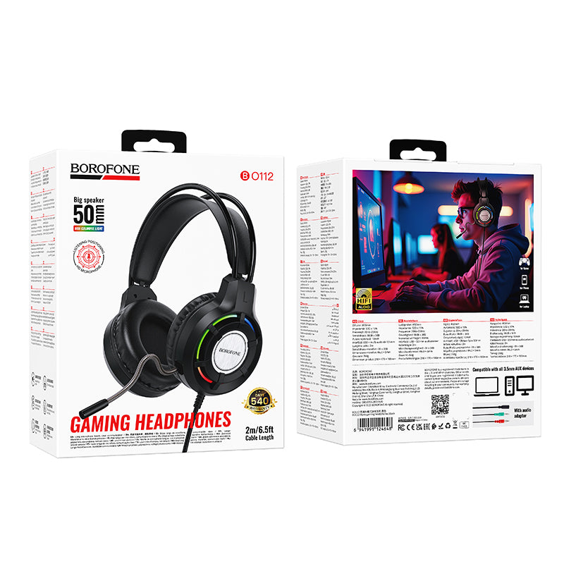 BOROFONE BO112 Wave gaming headphones - Black