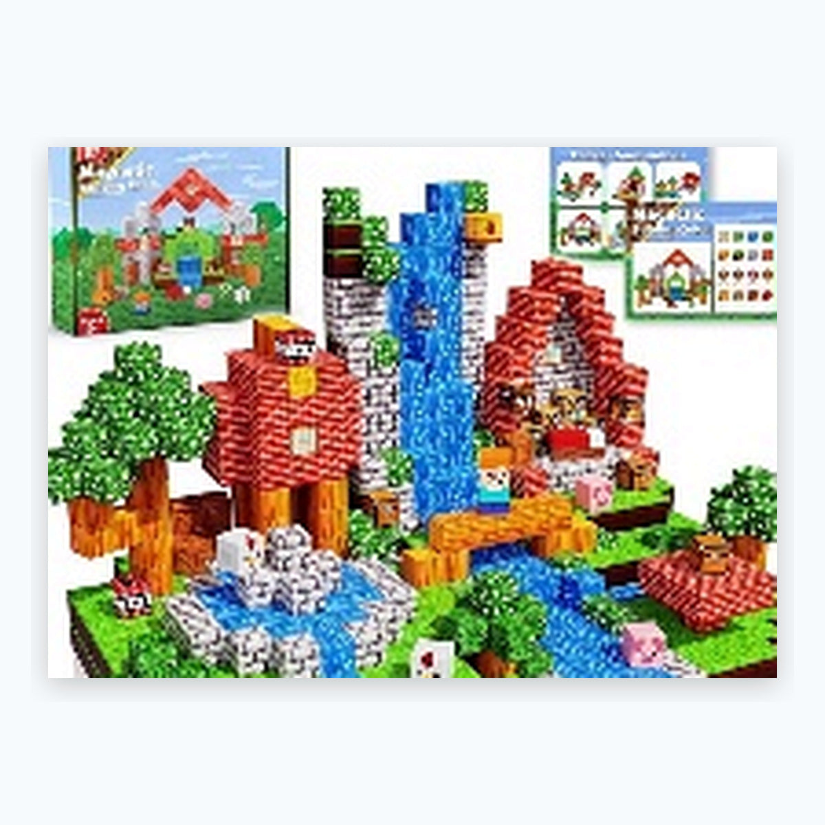 100 PCS Creative DIY Blocks - Animal House Theme