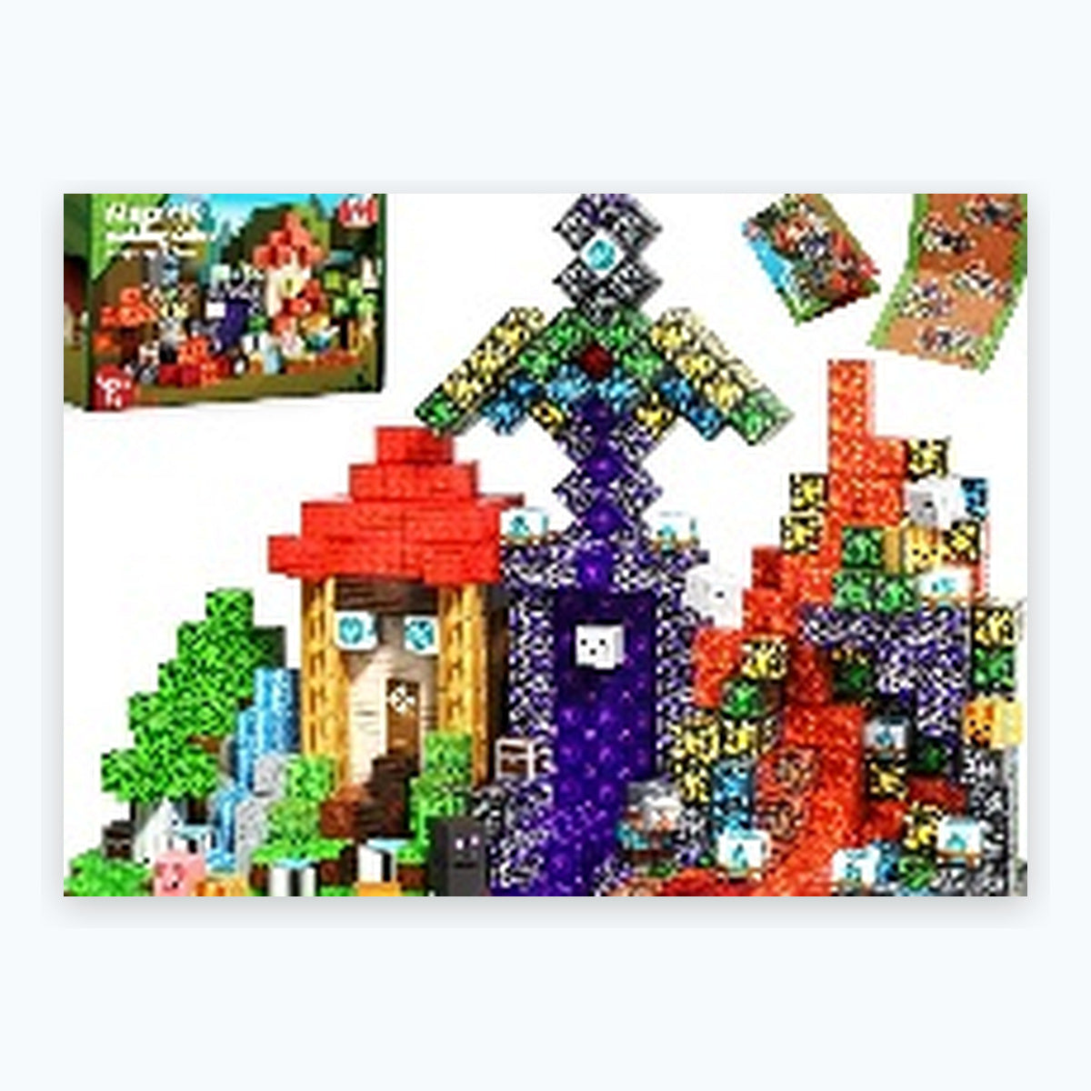 150 PCS Creative DIY Blocks - Dark Forest Fortress Theme