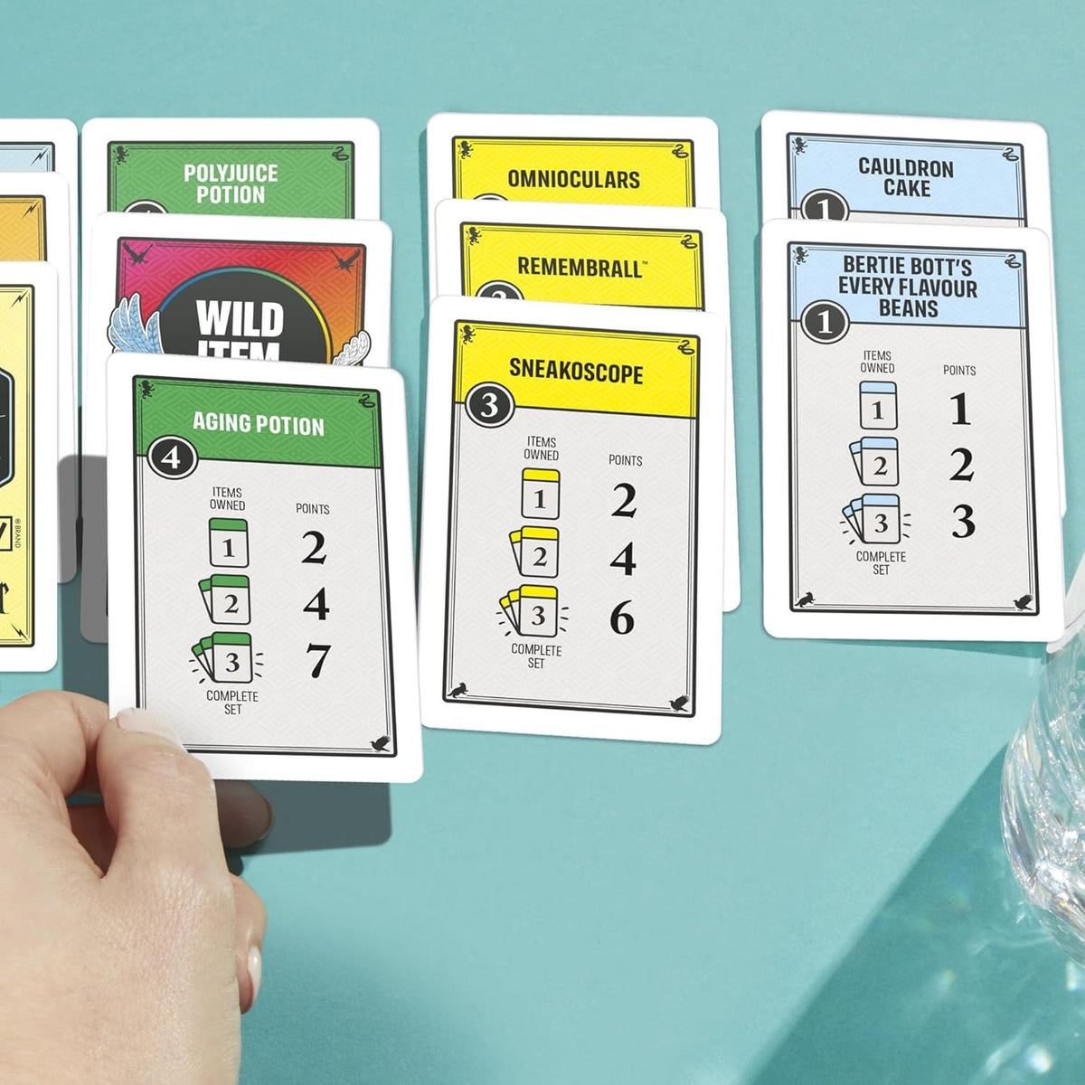 Harry Potter MONOPOLY Deal magical item card sets