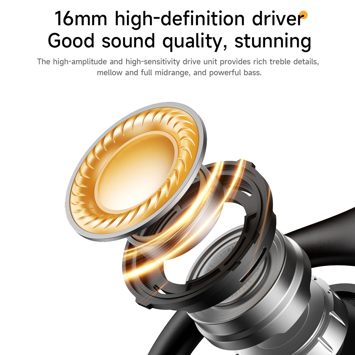 Hoco EA11 16mm dynamic driver feature