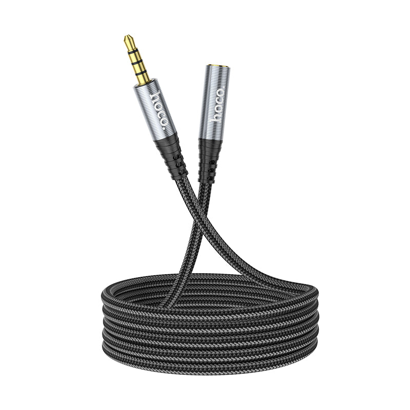 Hoco UPA20 3.5 audio extension cable male to female(L=1M) - metal grey