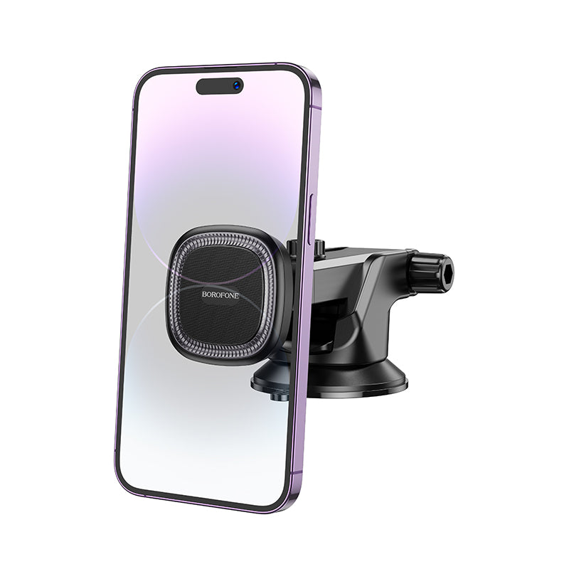 BOROFONE BH97 Magnetic Centre-Console Car Phone Holder - Black Grey