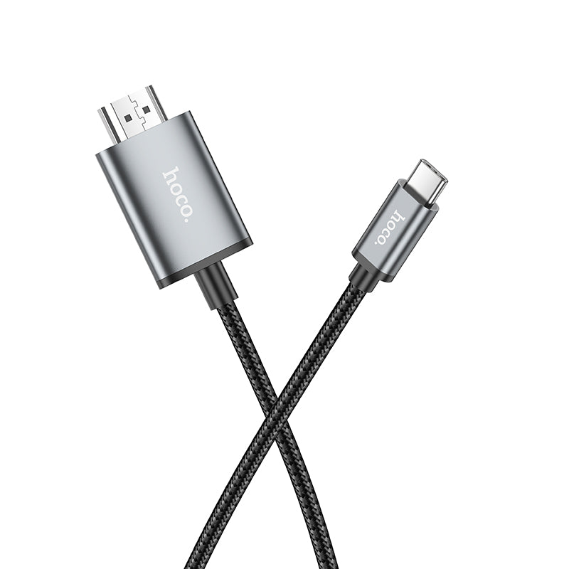 Hoco UA27 HD on-screen cable SB-C Male to HDMI Male - metal grey