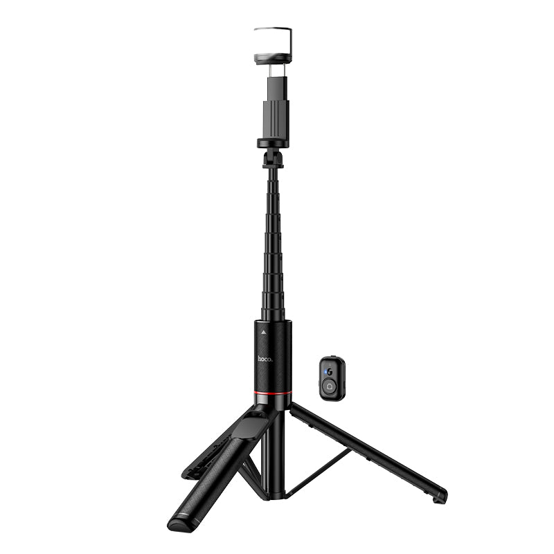 Hoco K34 Spring live broadcast holder with fill light - Black