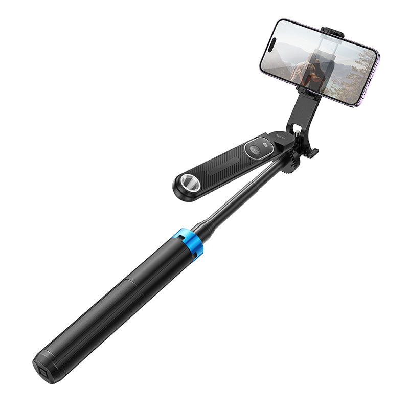 Hoco K22 1.75m Handy aluminum alloy anti-shake live broadcast holder - black