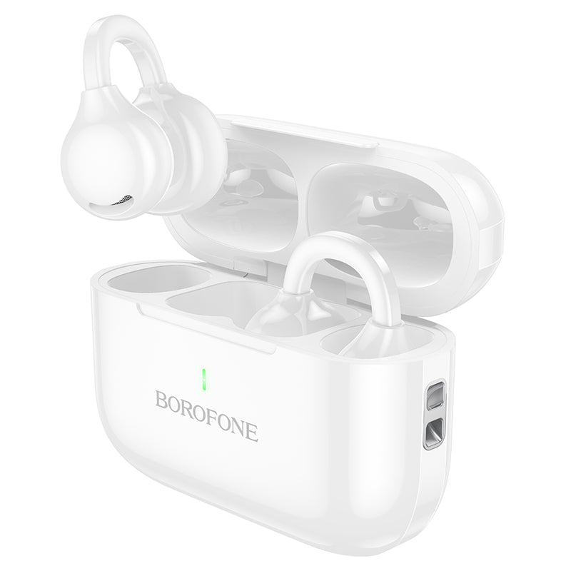 BOROFONE BW95 Cancion clip-on true wireless BT headset - White