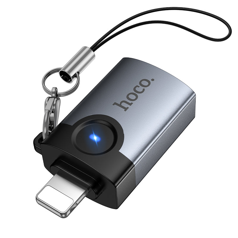 Hoco UA46 Victory iP male to USB female adapter - Black