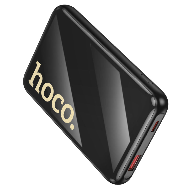 Hoco Q37 Graceful 22.5W power bank with two cables 10000mAh - black