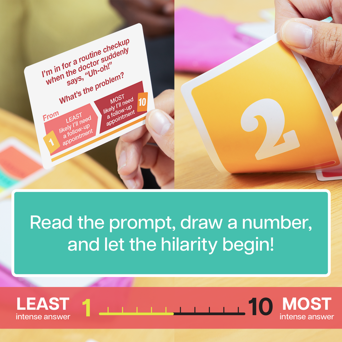 That Escalated Quickly prompt and number card gameplay