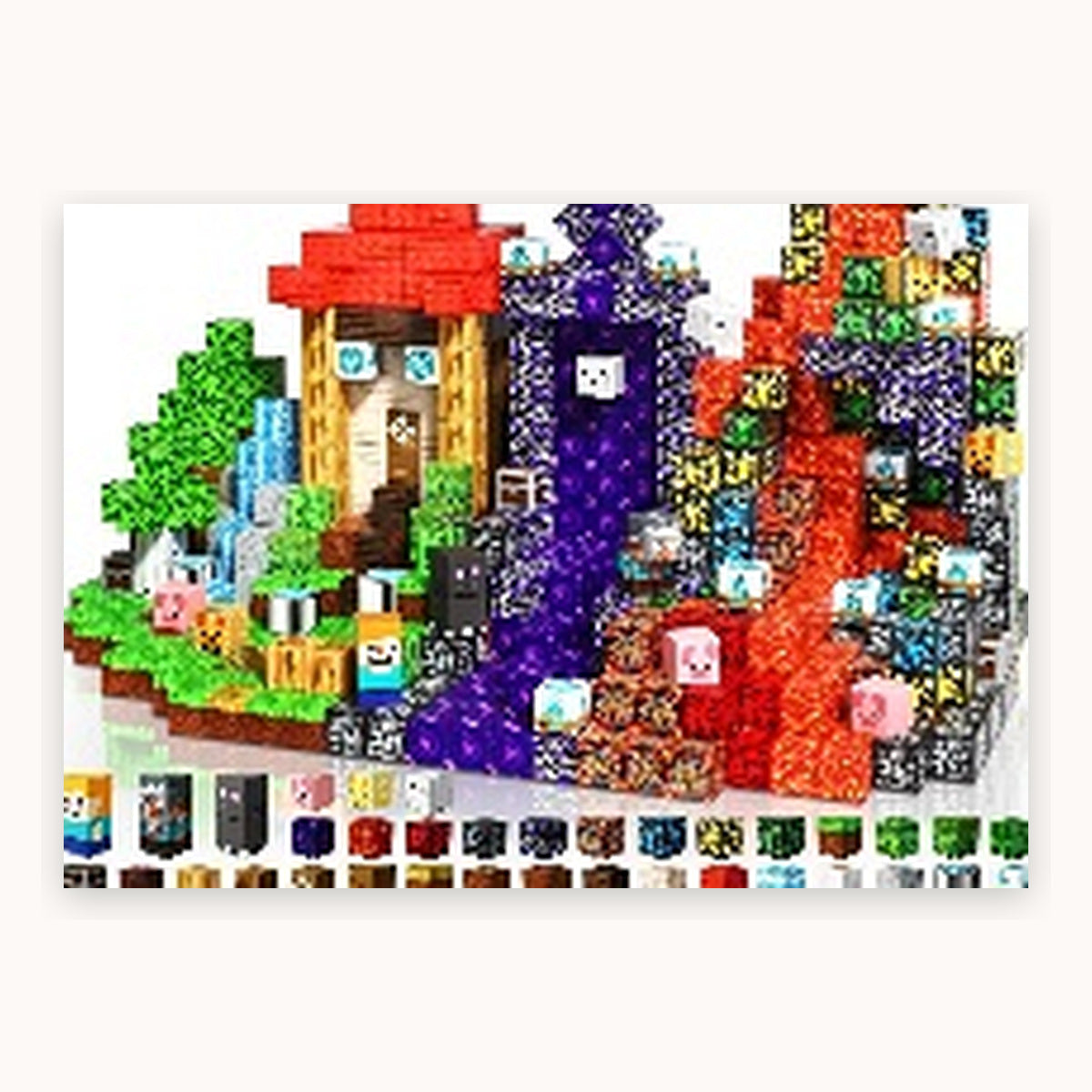150 PCS Creative DIY Blocks - Dark Forest Fortress Theme
