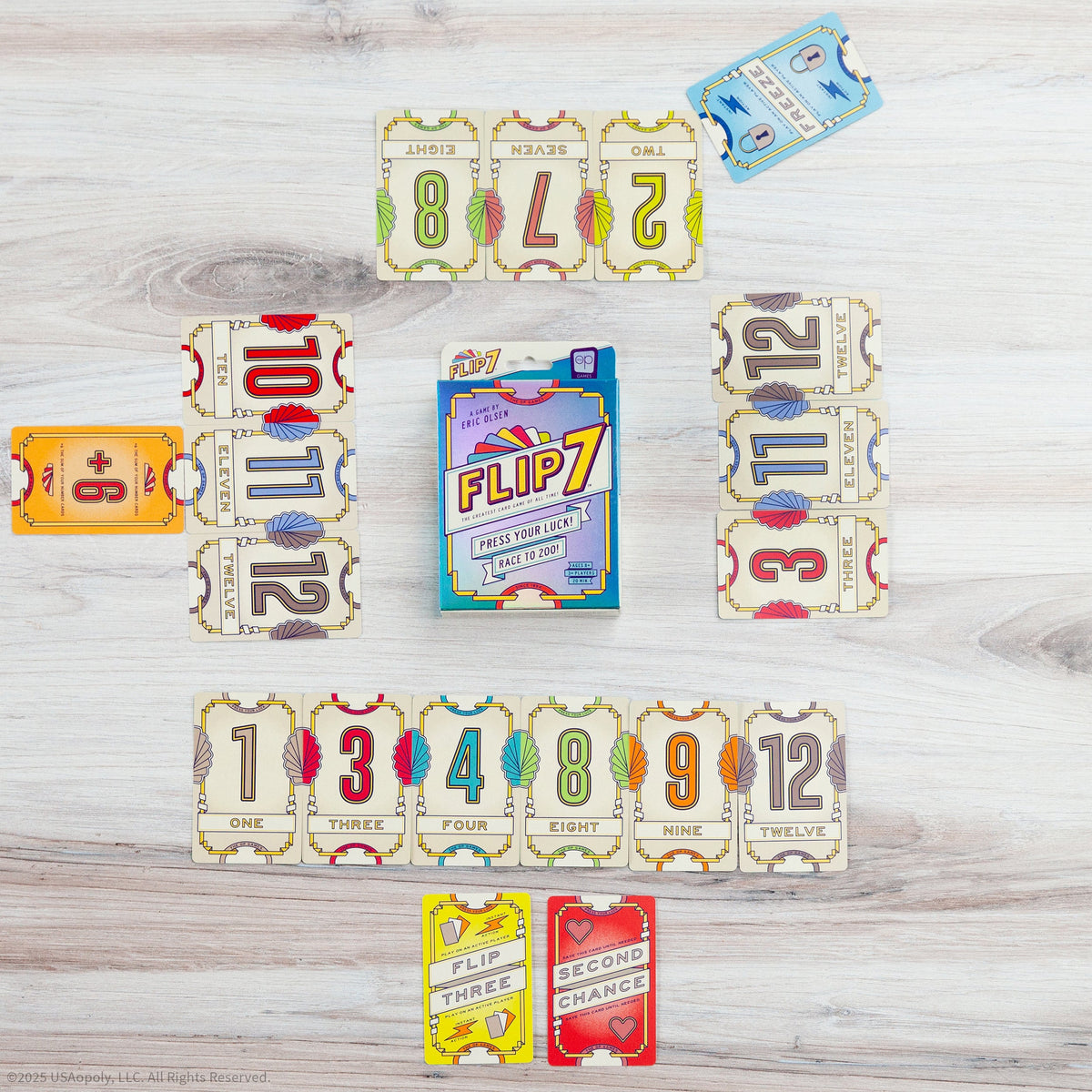 Flip 7 gameplay card display