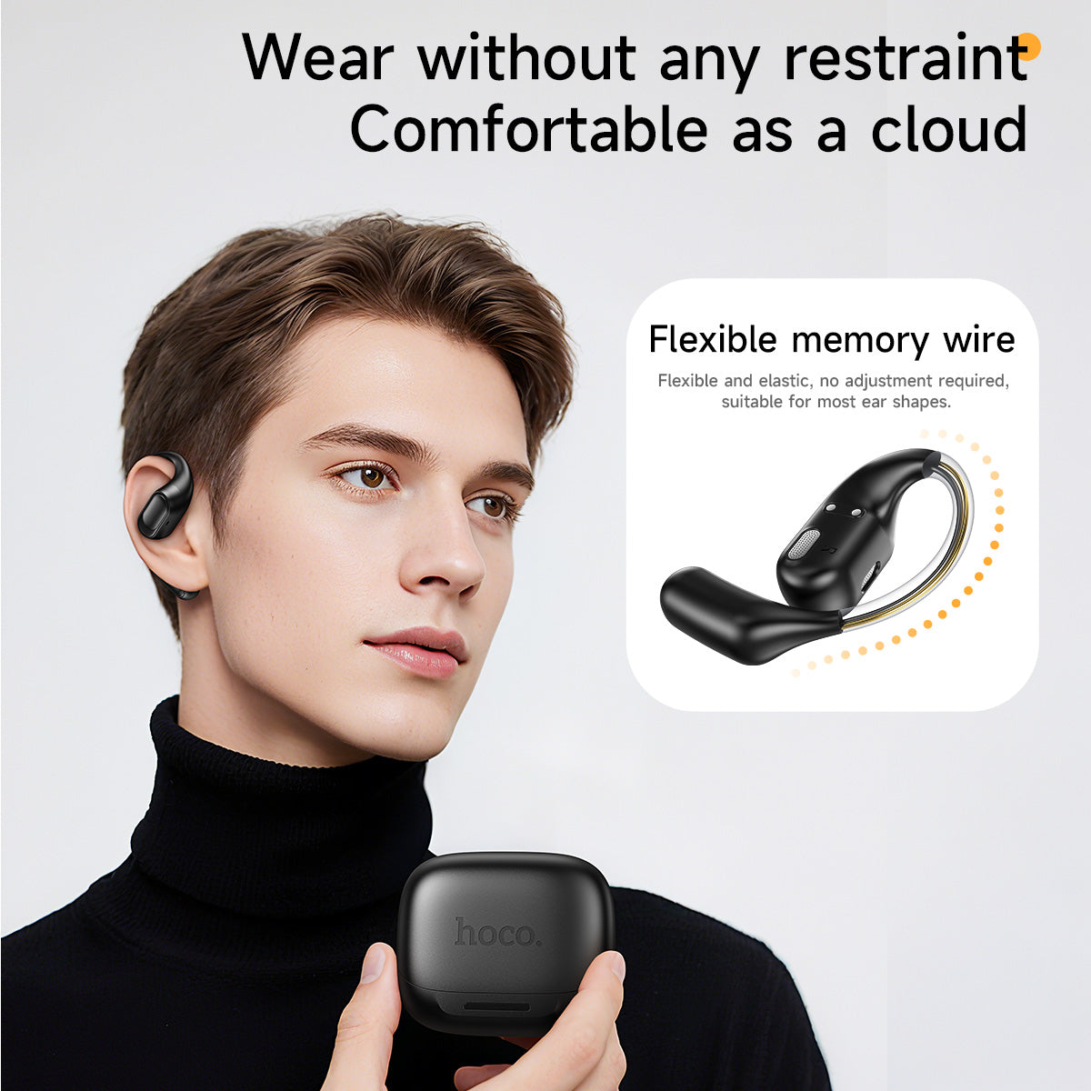 Hoco EA11 flexible ear-hook comfort and fit