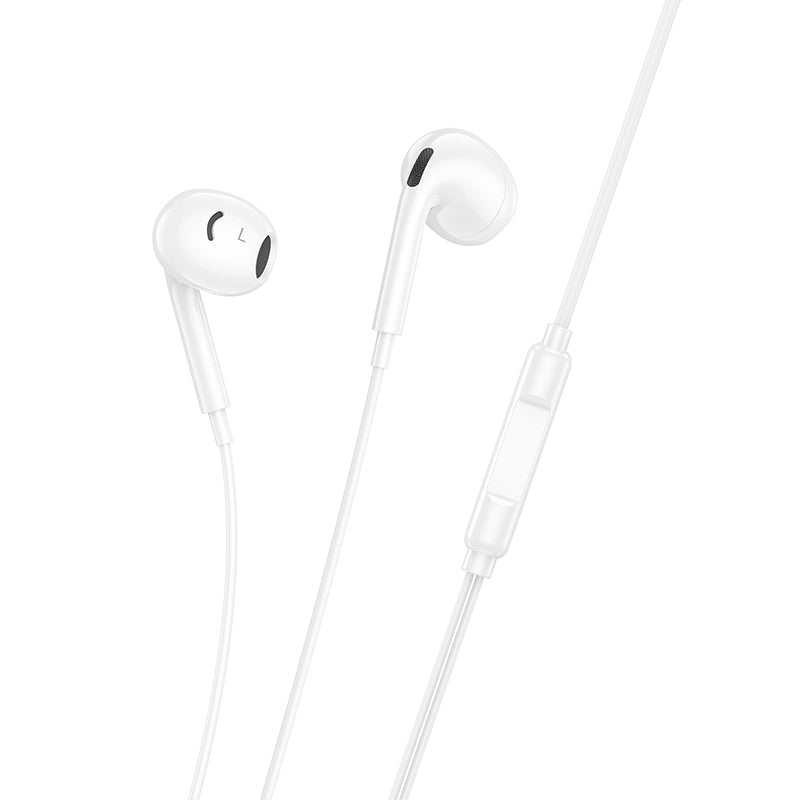 BOROFONE BM96 Lightning Wired Earphones with Microphone - White