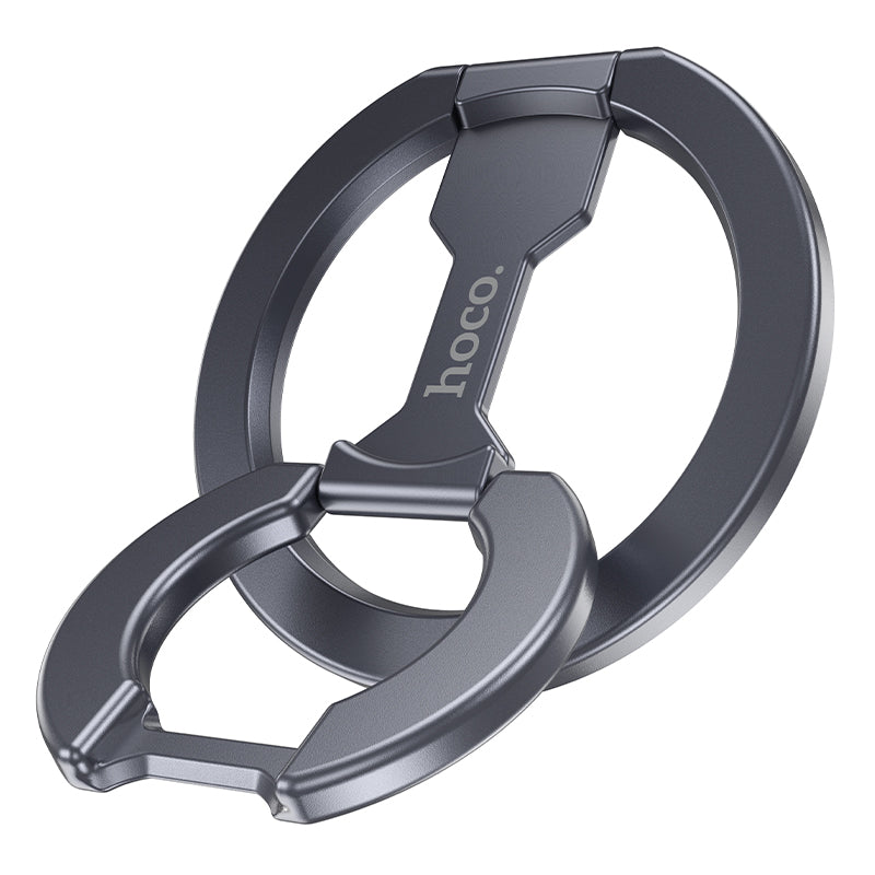 Hoco GH9 Double-ring double-sided magnetic ring holder - Gray