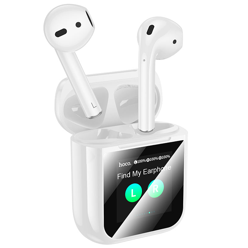 Hoco EW80 Magnificent true wireless touch screen BT headset - white