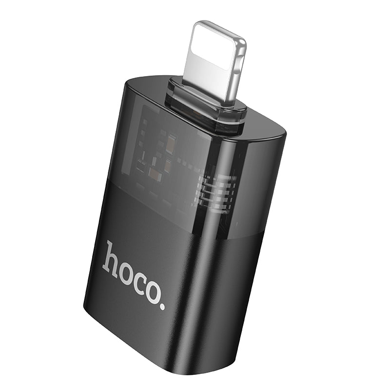 Hoco UA36 Lightinng Male to USB-A Female OTG Adapter - Black