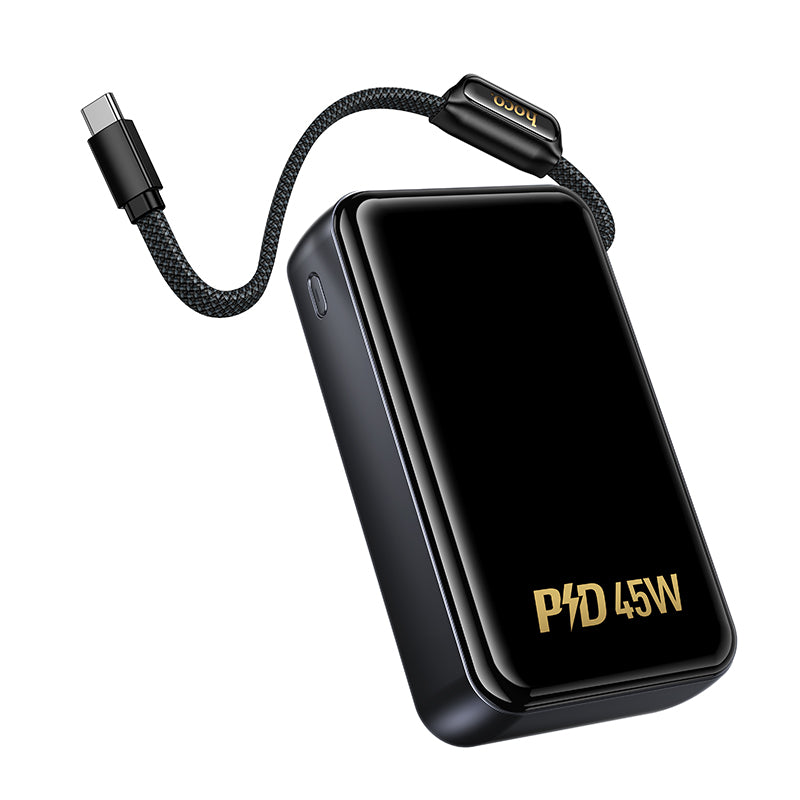 Hoco Q54 PD45W 20000mAh Shine power bank with cable - Black