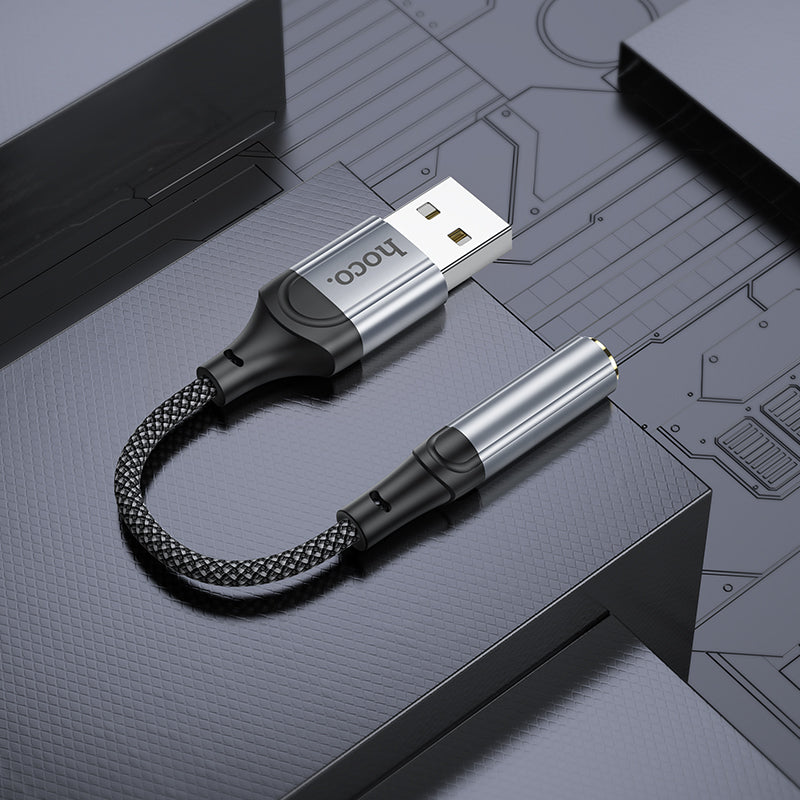Hoco LS36 Fresh external sound card USB-A Male to 3.5 Female - Black