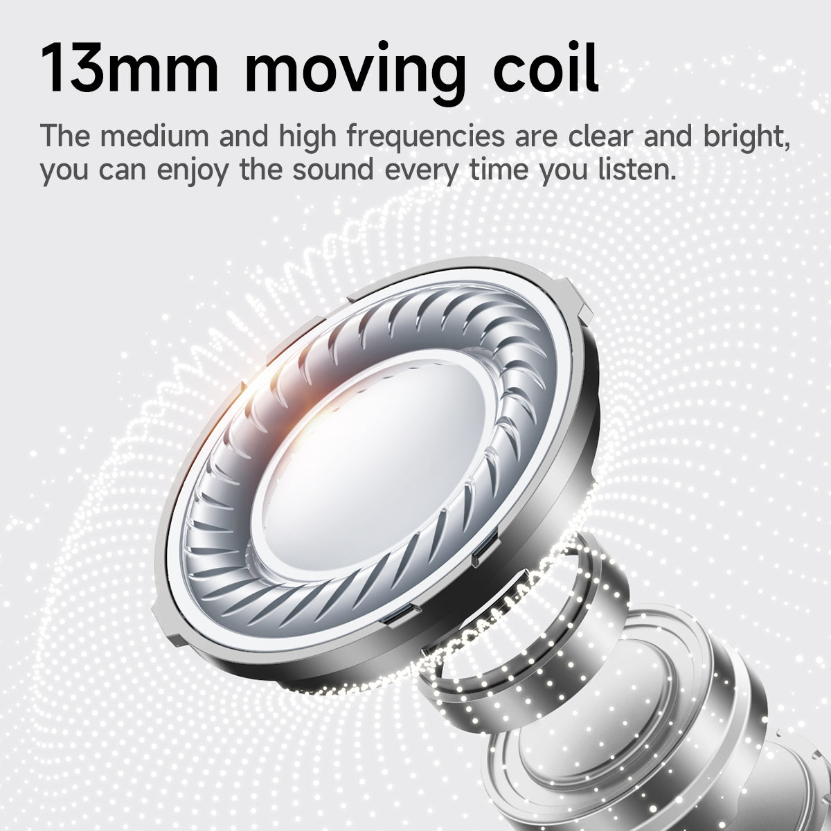 Hoco EQ26 ANC+ENC Nice true wireless BT headset - White