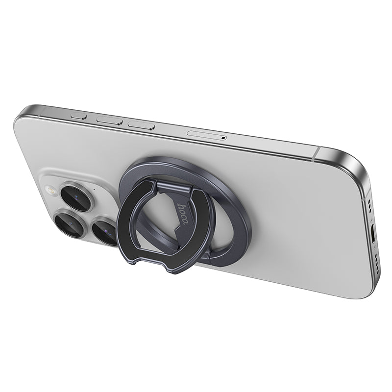 Hoco GH9 Double-ring double-sided magnetic ring holder - Gray