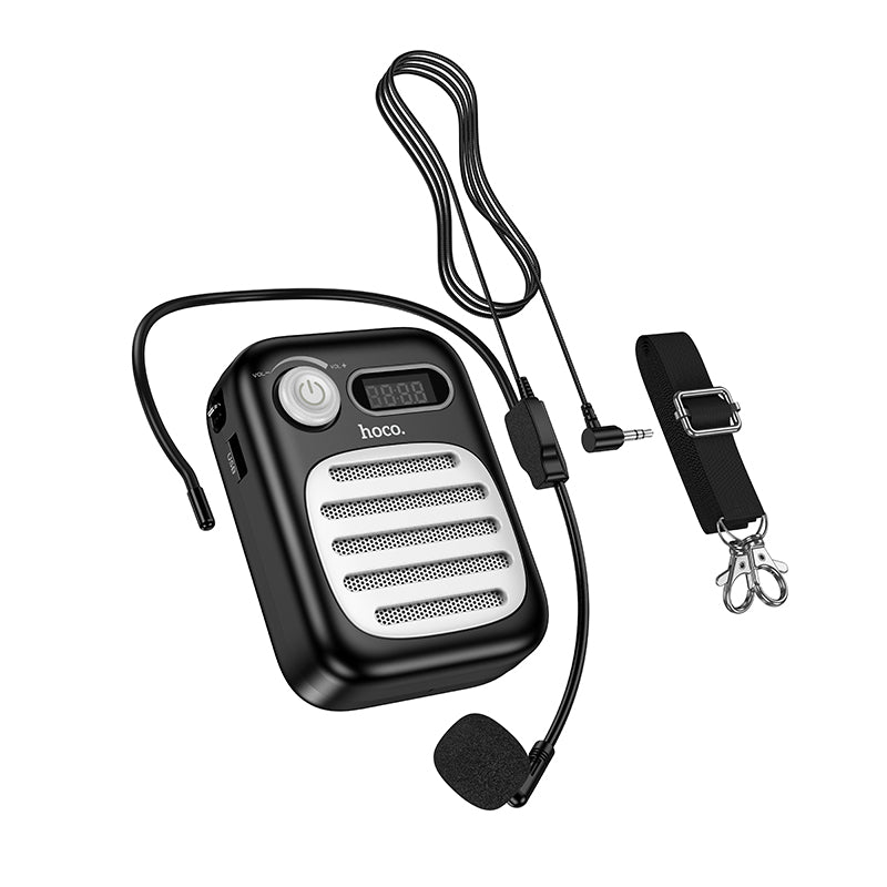 Hoco L23 Lemony speaker with wired microphone - Black