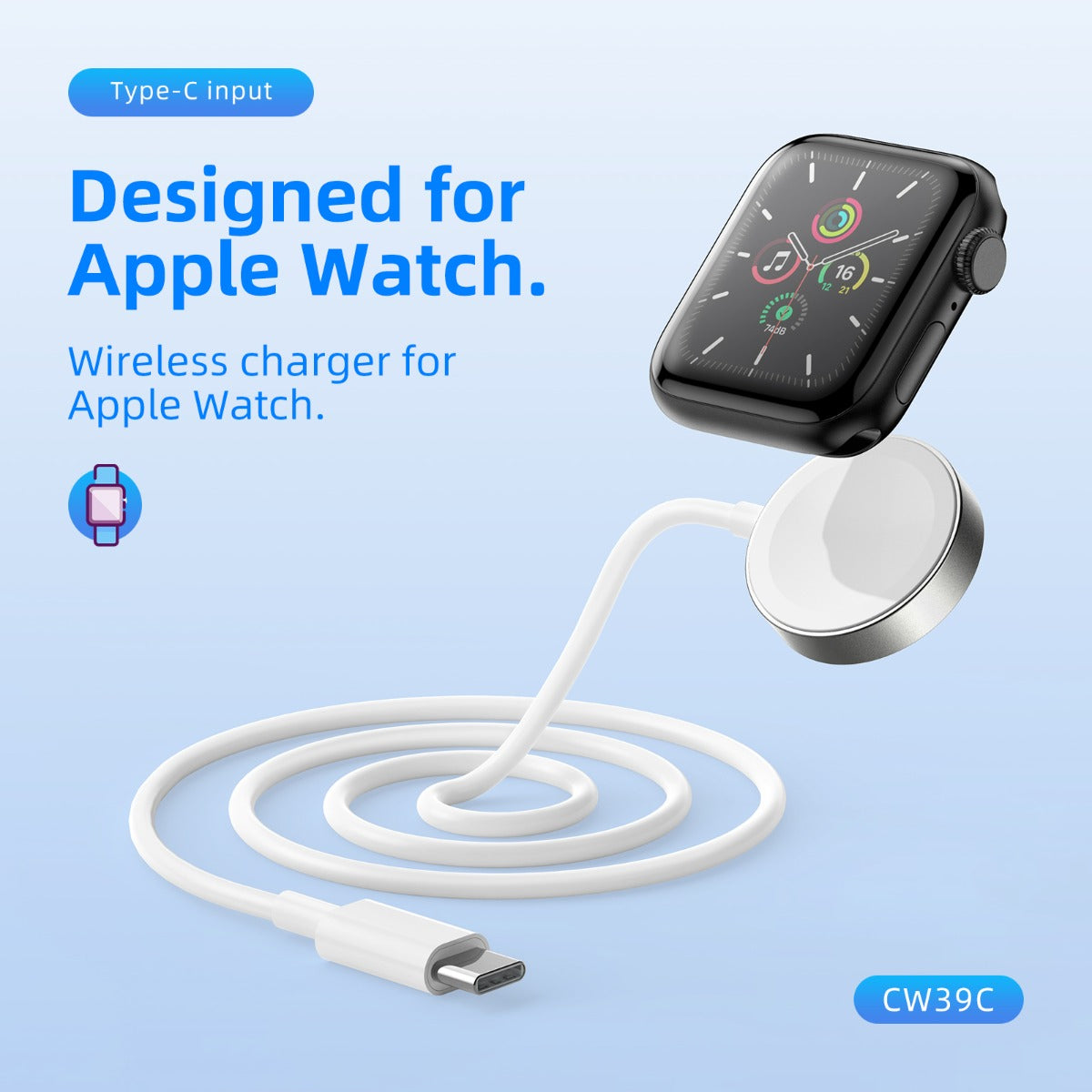 Hoco CW39 Wireless charger for iWatch - White