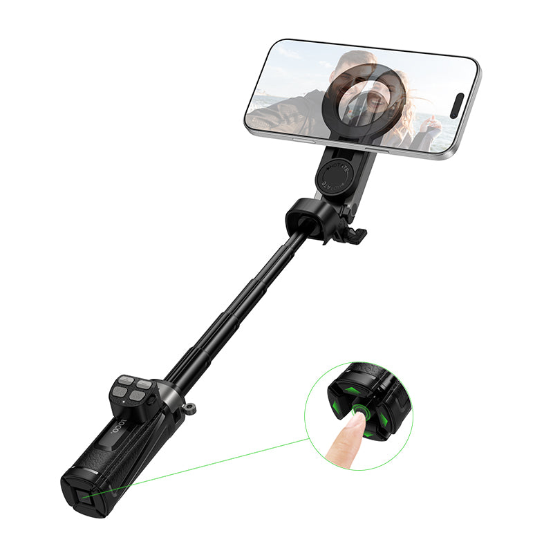Hoco K27 Pro 48cm Magic mini live broadcast stand(pull clip+ma Prognetic focusing version) - Black