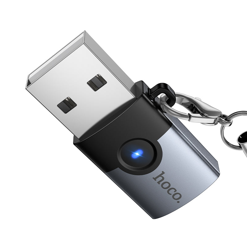 Hoco UA46B Victory USB male to USB-C female adapter - Black