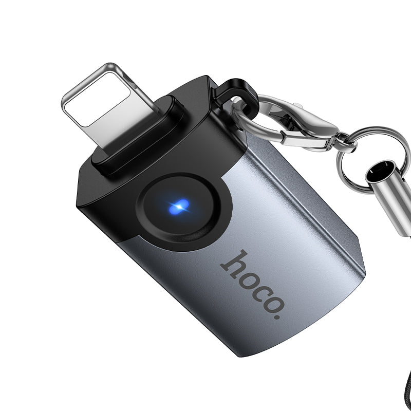 Hoco UA46 Victory iP male to USB female adapter - Black