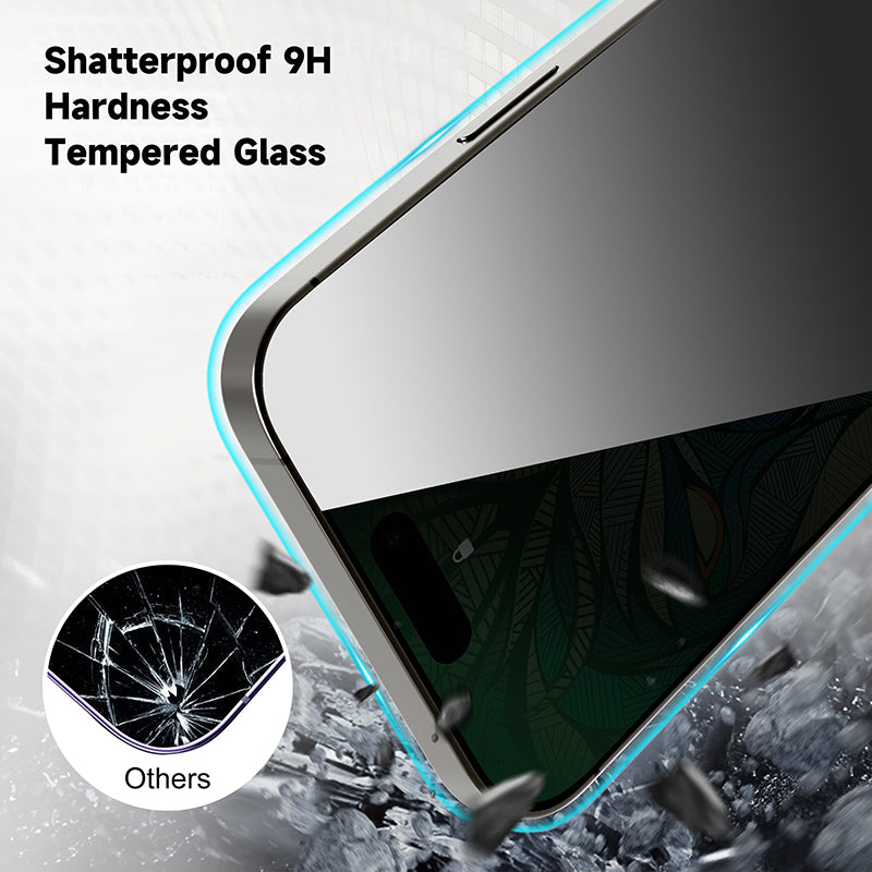 iPhone 16 LITO D Ultra Silicone Edge Privacy Full Glass - Clear