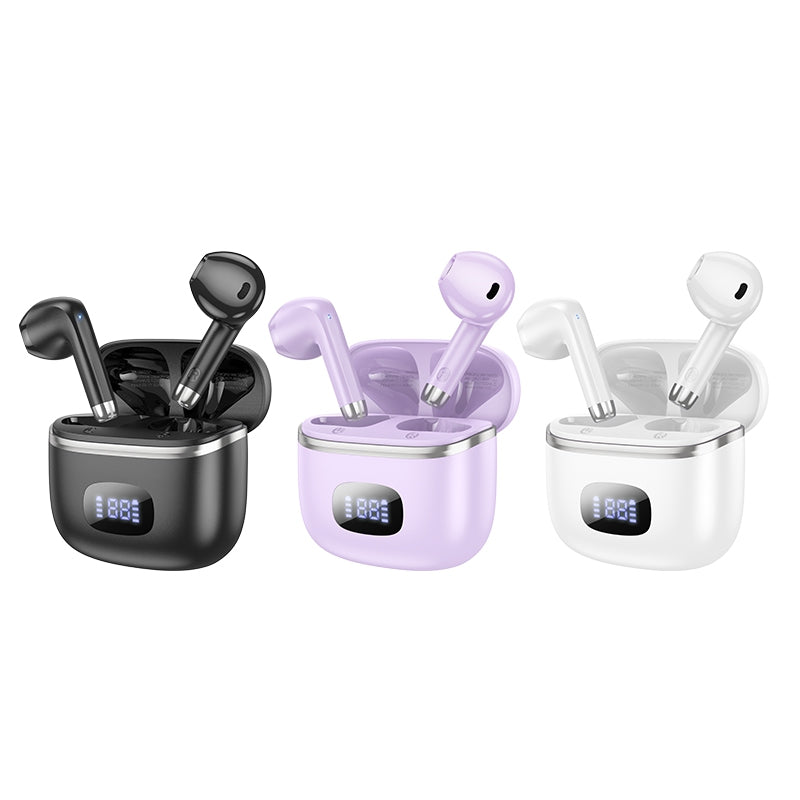 Hoco EQ1 7 Hours Music Guide True Wireless Earphones - White