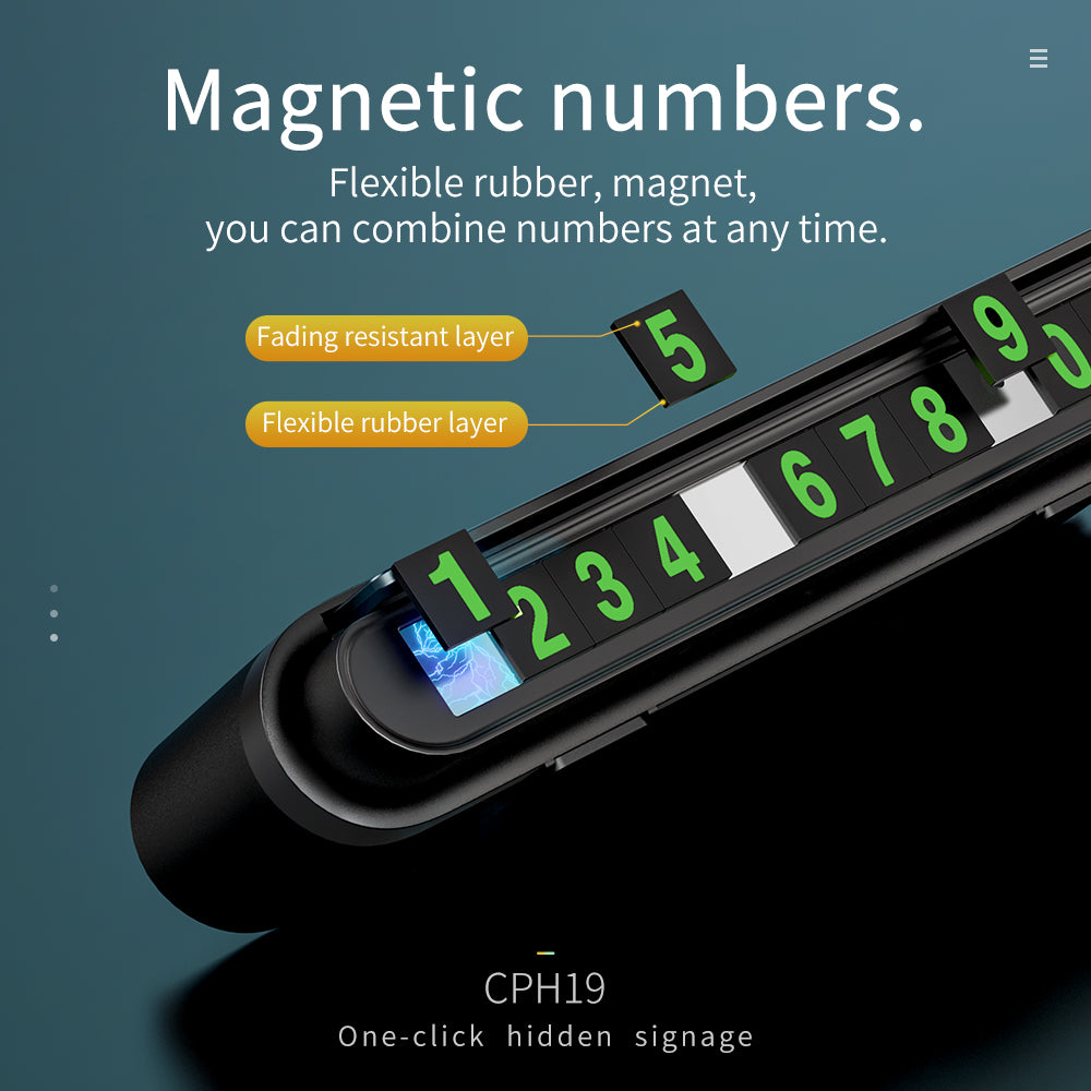 Hoco CPH19 One-click hidden signage - Black