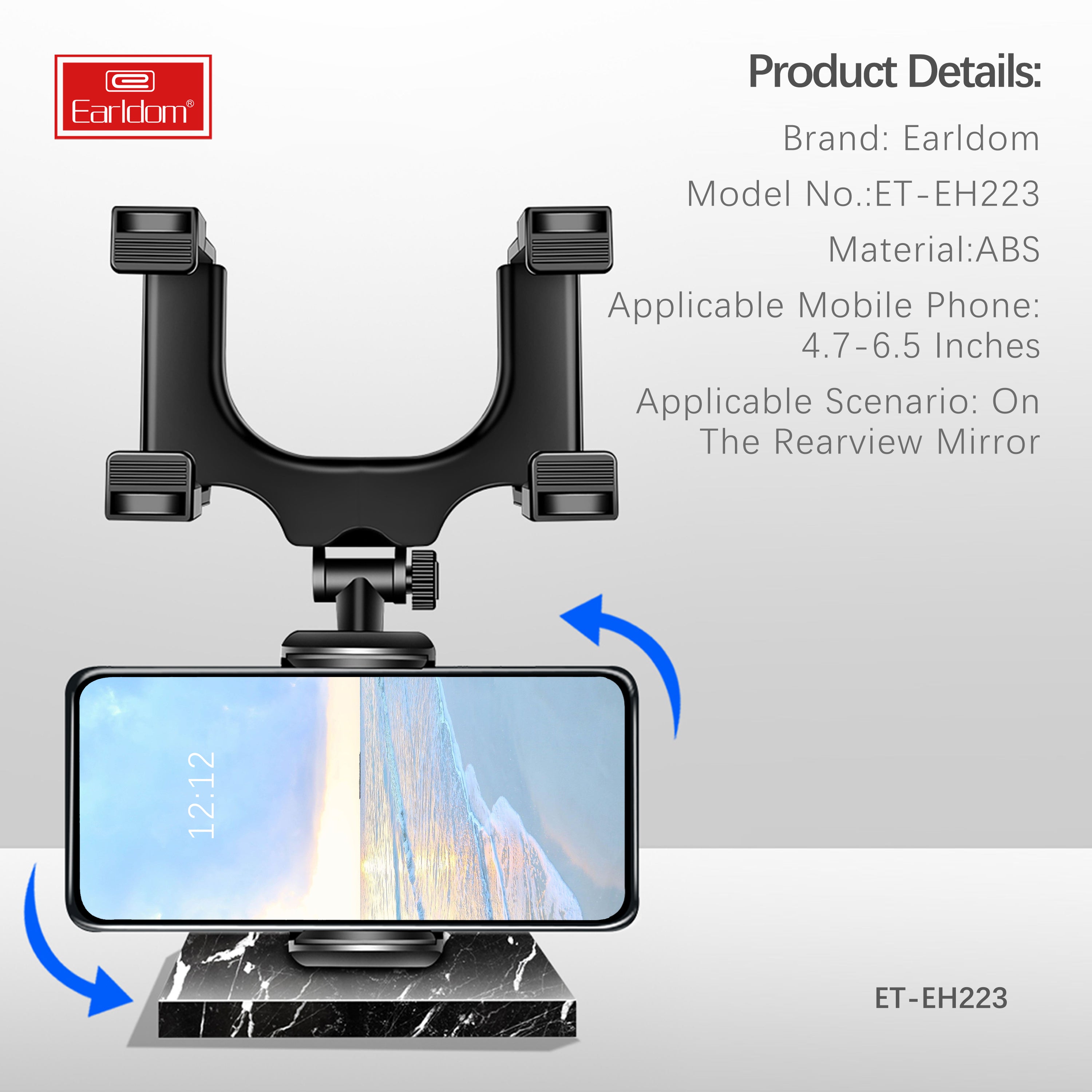 Universal Car Rear View Mirror Mount EH223