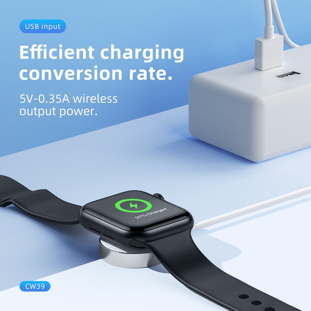 Hoco CW39 Wireless charger for iWatch - White