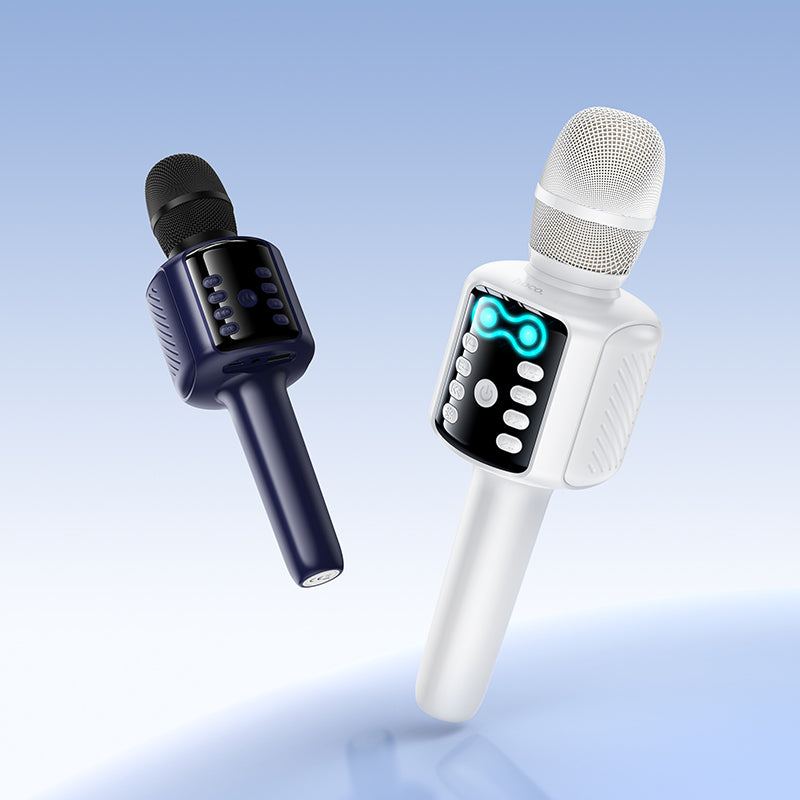 Hoco L24 Shine karaoke microphone - White