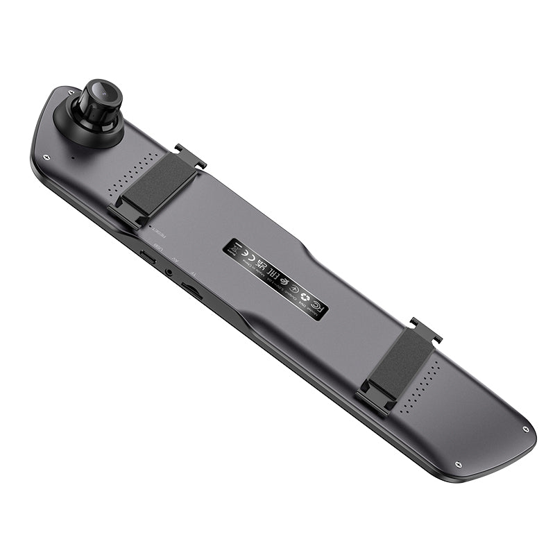 Hoco DV4 4.5-inch rearview mirror Dash Camera dual-channel - Iron Gray