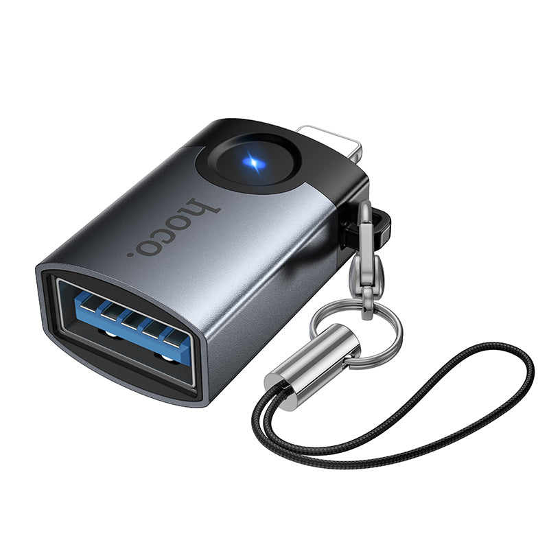 Hoco UA46 Victory iP male to USB female adapter - Black