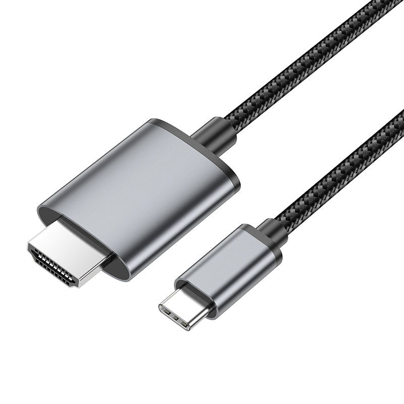 Hoco UA27 HD on-screen cable SB-C Male to HDMI Male - metal grey