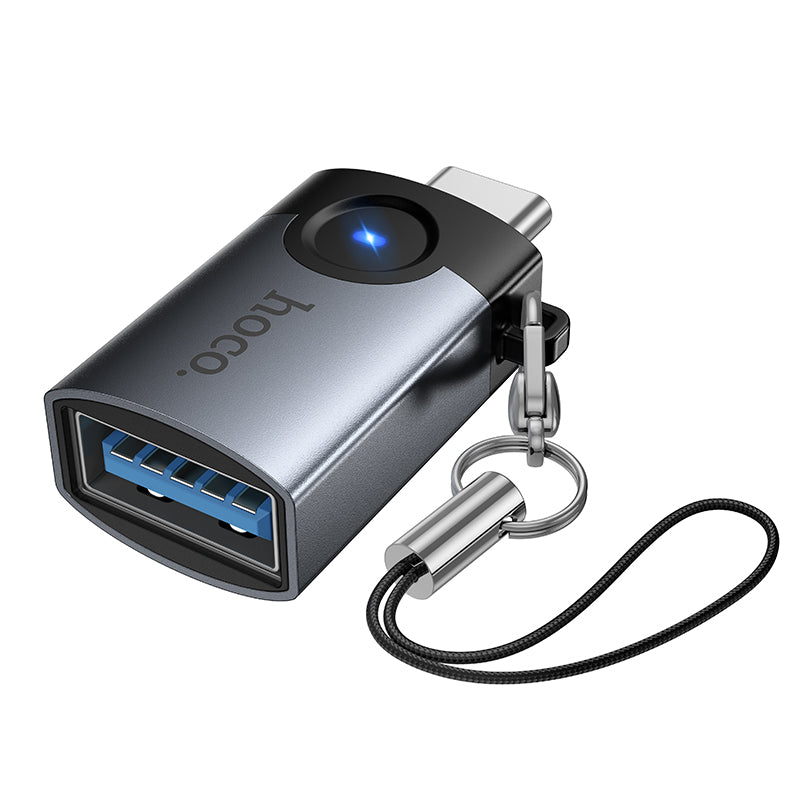 Hoco UA46C Victory USB-C male to USB female adapter - Black