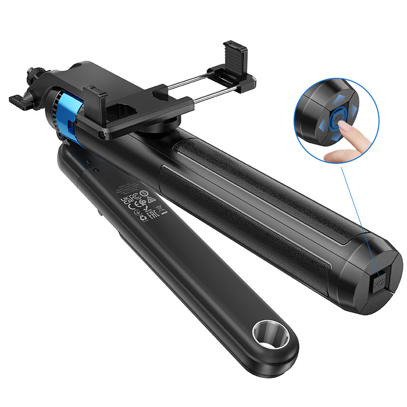 Hoco K22 1.75m Handy aluminum alloy anti-shake live broadcast holder - black