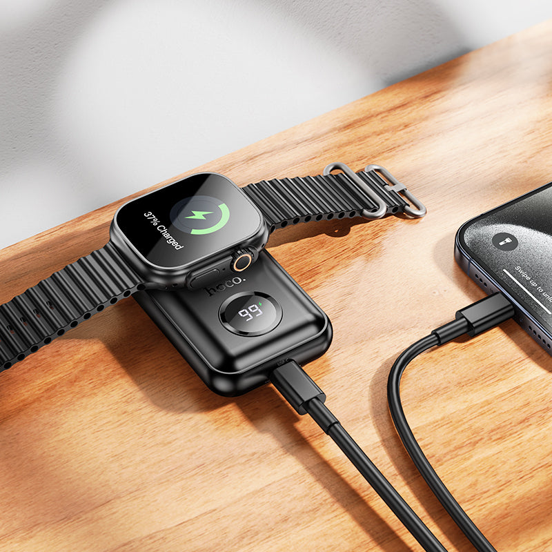Hoco J137 Power bank with iWatch charger 2500mAh - Black