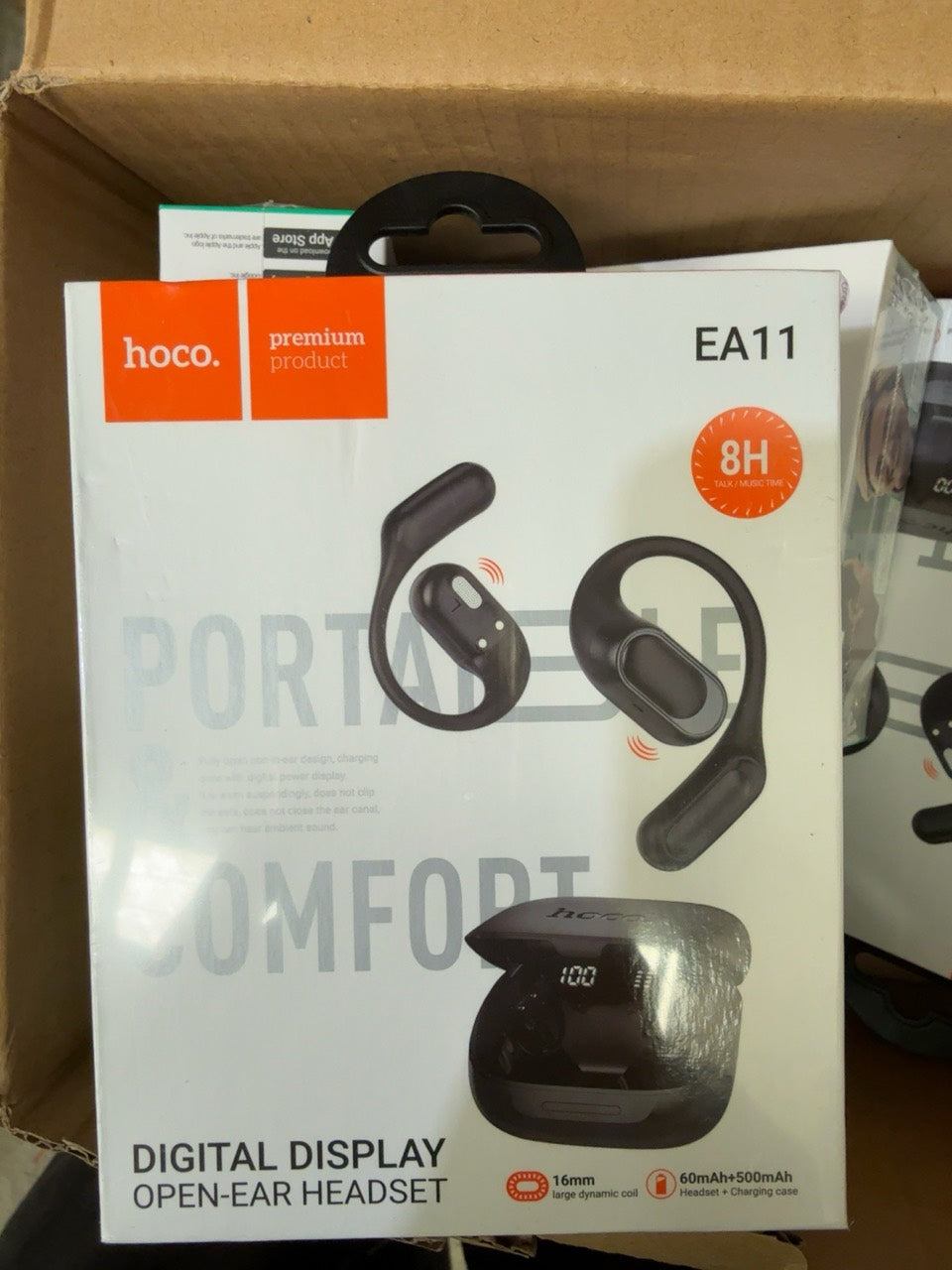 Hoco EA11 black physical stock retail box