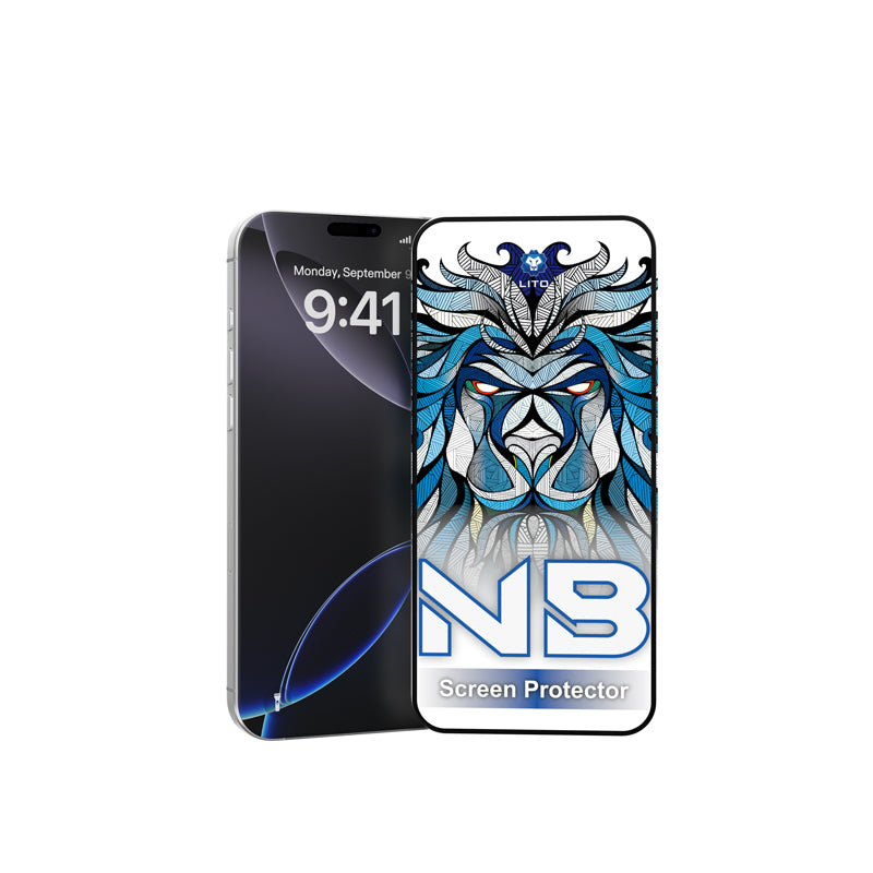 iPhone 15 Pro LITO Ceramics Full Cover Screen Protector - Black
