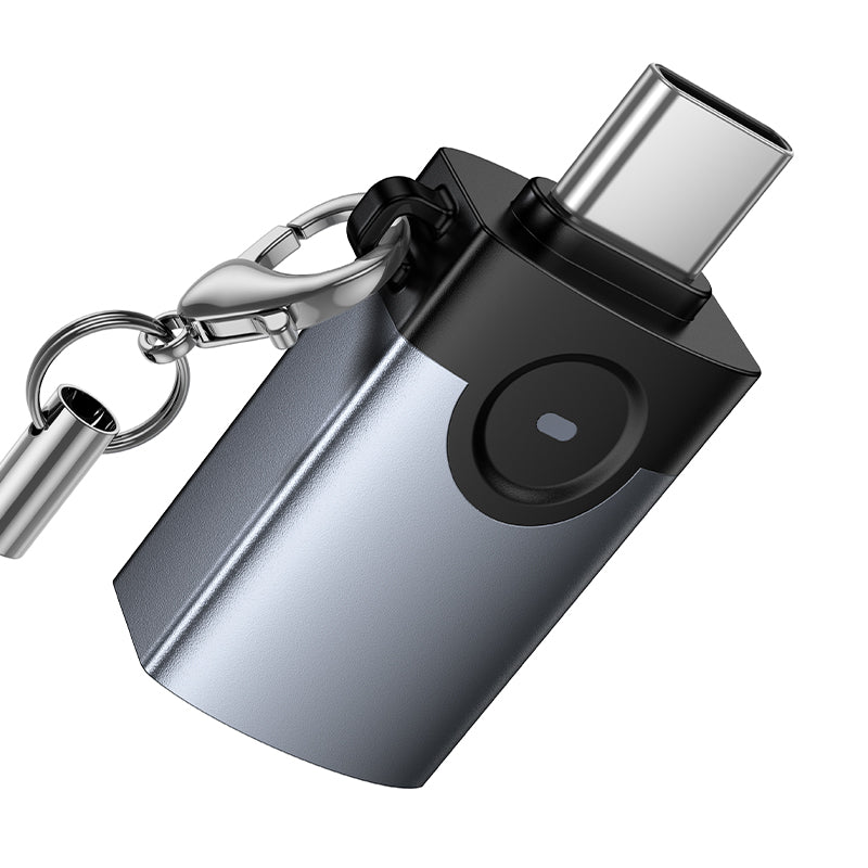 Hoco UA46C Victory USB-C male to USB female adapter - Black