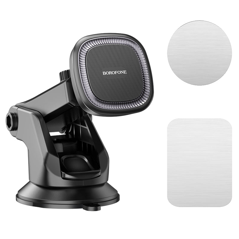 BOROFONE BH97 Magnetic Centre-Console Car Phone Holder - Black Grey