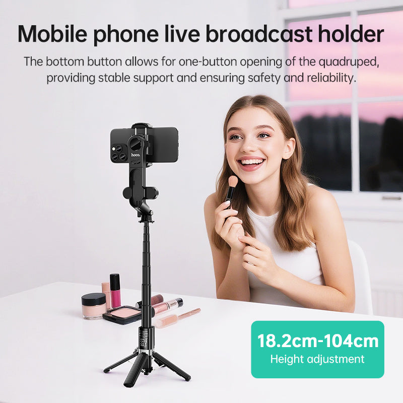 Hoco DYY06 Mini Gimbal 104cm handheld stabilizer selfie stick - Black